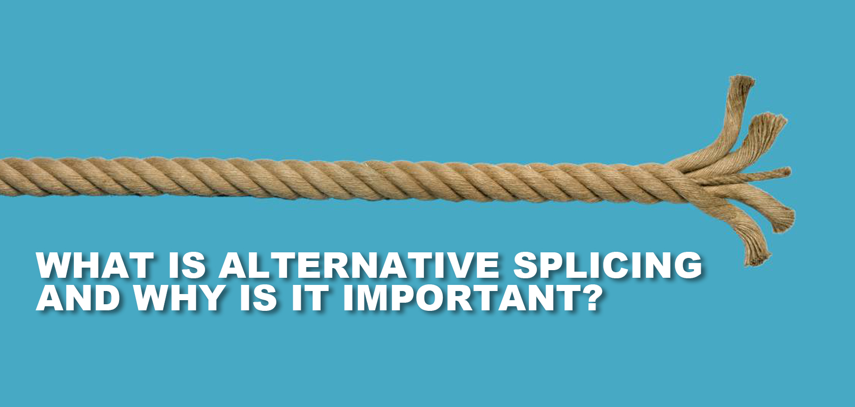 WHAT IS ALTERNATIVE SPLICING AND WHY IS IT IMPORTANT?