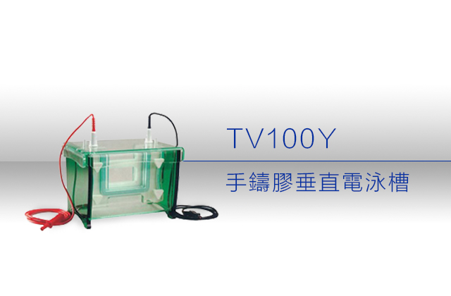 小型預鑄／手鑄膠垂直電泳槽 TV100Y