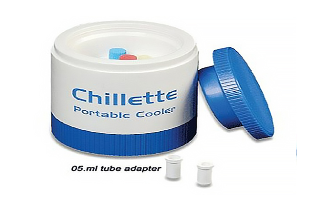 Portable Tube Cooler, Chillette 12 tube cooler for -15°C, Hold Time: 6 hrs -15度°C 可攜式1.5ml微量管保凍保存盒